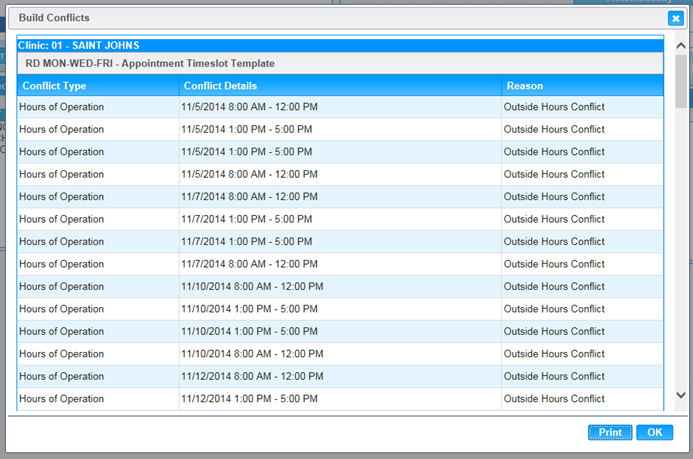 Calendar Scheduler Setup - Conflicts